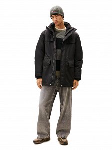 Tommy Hilfiger Jeans Ανδρικό Αδιάβροχο Parka DM0DM22251 BDS Μαύρο