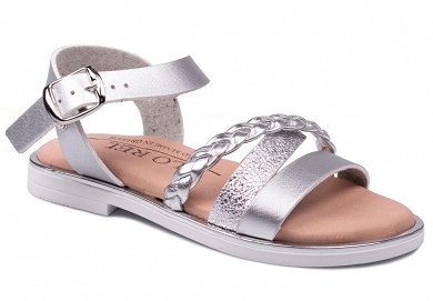 Apostolidis Shoes Παιδικό Πέδιλο 150 Ασημι
