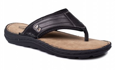 Apostolidis Shoes Δερμάτινη Ανδρική Σαγιονάρα 365072 Μαυρο