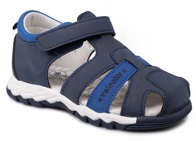Antrin Kids Sandals Zaxos-170 Navy