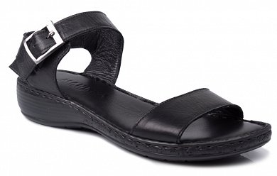 Apostolidis Shoes Δερμάτινο Πέδιλο 9270 Μαύρο