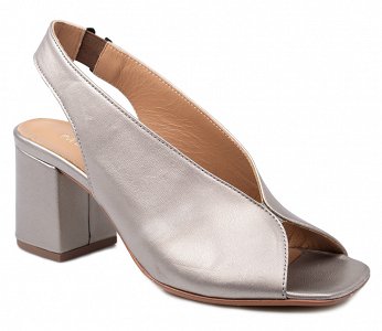 Paola Ferri Δερμάτινο Πέδιλο D5259 Pearly Silver