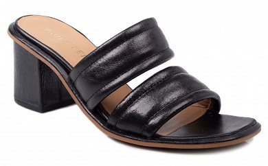 Paola Ferri Δερμάτινο Mule D3181 Glossy Nero