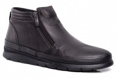 Apostolidis Shoes Δερμάτινο Ανδρικό Μποτάκι W923-918 Μαύρο