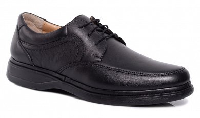Apostolidis Shoes Δερμάτινο Ανδρικό Παπούτσι W336-251 Μαύρο