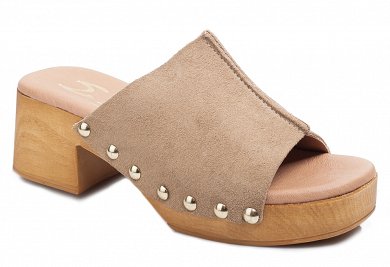 Marila Δερμάτινο Mule 748-24092-29 Mushroom