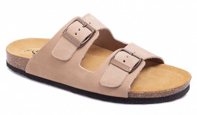 Plakton Ανατομικές Παντόφλες Beta 180010 Nobuck 2 Taupe