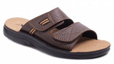 Apostolidis Shoes Ανδρική Παντόφλα A73 Καφέ