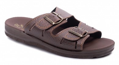 Apostolidis Shoes Ανδρική Παντόφλα A09 Καφέ