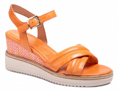 Tamaris Δερμάτινη Πλατφόρμα 1-28352-44 606 Orange