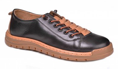 Apostolidis Shoes Δερμάτινο Παπούτσι F300 Μαύρο