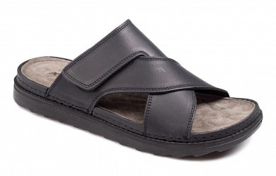 Apostolidis Shoes Ανδρική Παντόφλα A84 Μαύρο