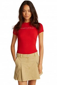 Tommy Hilfiger Γυναικείο T-Shirt DW0DW18398 XME Κόκκινο