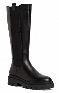 Tamaris Δερμάτινη Μπότα Flat 1-25608-43 001 Black