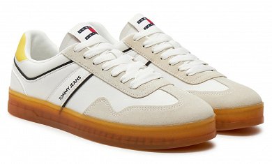 Tommy Hilfiger Ανδρικό Sneaker TJM Leather Retro Cupsole EM0EM01414 ZGR Eureka Yellow