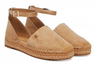 Tommy Hilfiger Εσπαντρίγιες Th Platform Espad Suede Strap FW0FW09144 Μπεζ