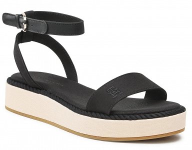 Tommy Hilfiger Rope Flatform FW0FW07019 BDS Black