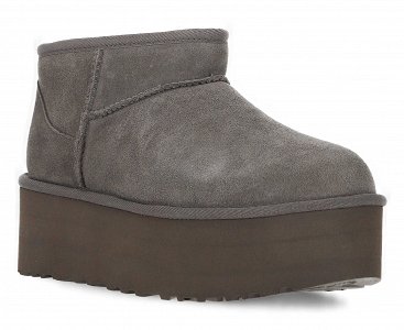 UGG W Classic Ultra Mini Platform 1135092 CHRC Γκρι