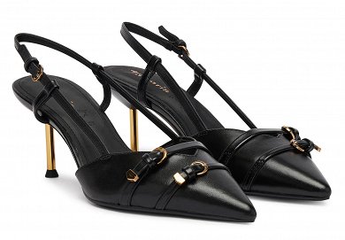 Tamaris Δερμάτινο Πέδιλο 1-29631-46 003 Black Leather