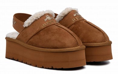 Replay Γυναικεία Παντόφλα Με Γούνα Chic Slipper RF5A0013T 0012 Ταμπά