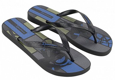 Ipanema Ανδρική Σαγιονάρα Tropical II Ad 83625-AY833 Black/Blue/Green