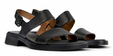 Camper Γυναικείο Δερμάτινο Πέδιλο Flat  Dana K201486-005 Black Leather