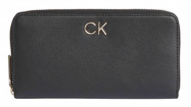 Calvin Klein Re-Lock Slim Z/A Wallet Lg K60K608919 BAX Black