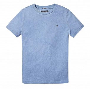 Tommy Hilfiger Boys Basic Cn Knit S/S KB0KB04140s 408 Dark Allure Heather
