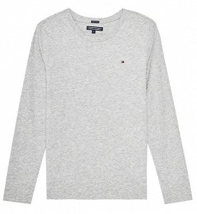 Tommy Hilfiger Boys Basic Cn Knit KB0KB04141s 004 Gray Heather
