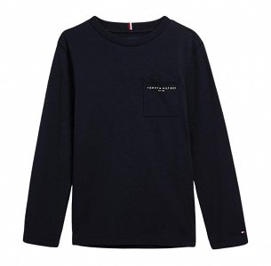 Tommy Hilfiger Kids Essential Pocket Tee L/S KB0KB07848s DW5 Desert Sky