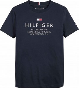 Tommy Hilfiger th Logo Tee Desert Sky KB0KB08201s DW5 Navy 