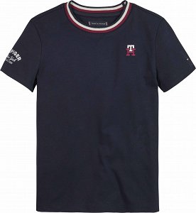 Tommy Hilfiger Kids Multibadge Monogram T-Shirt KB0KB08209 DW5 Desert Sky