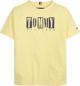 Tommy Hilfiger Kids Seasonal Tommy Logo Tee KB0KB08213 ZGC Sunny Day