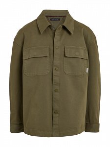 Tommy Hilfiger Kids Παιδικό Πουκάμισο KB0KB09079 MSH Utility Olive
