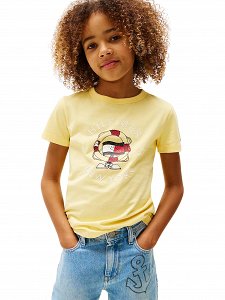 Tommy Hilfiger Παιδικό T-Shirt Για Αγόρια KB0KB09648 ZF0 Κίτρινο