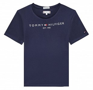 Tommy Hilfiger Essential Tee S/S Girls KG0KG06585s C87 Twilight Navy
