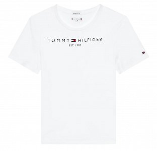 Tommy Hilfiger Essential Tee S/S Girls KG0KG06585s YBR White