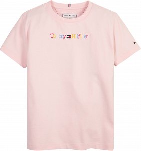 Tommy Hilfiger Kids Graphic Multi Tee KG0KG07263s TJ9 Faint Pink