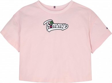 Tommy Hilfiger Kids Lg Tommy Cherry Tee KG0KG07279 TJ9 Faint Pink