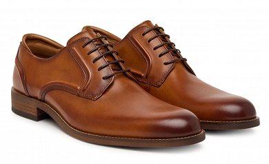 Clarks Ανδρικό Δερμάτινο Δετό CraftRemi Lace 26186389 Tan leather