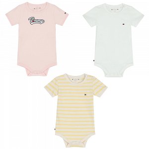 Tommy Hilfiger Baby Body 3 Pack Giftbox KN0KN01606 TJ9 Faint Pink
