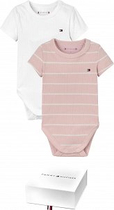 Tommy Hilfiger Baby Rib Body 2 Pack Giftbox KN0KN01825 TJQ Whimsy Pink
