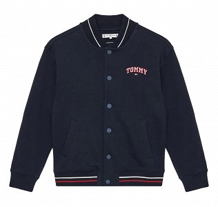 Tommy Hilfiger Kids U Varsity Embroidery Bomber KS0KS00570 DW5 Σκούρο Μπλε
