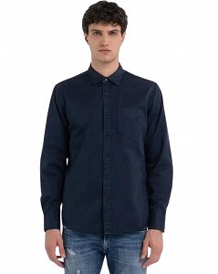 Replay Ανδρικό Πουκάμισο M4106.000 84762G 971 Navy