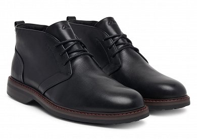 Clarks Ανδρικά Δερμάτινα Μποτάκια Aldwin2 Chukka