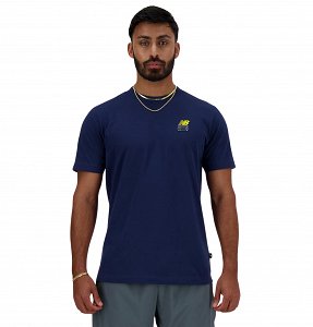 New Balance Ανδρικό T-Shirt Sport Essentials Bookshelf MT41586 Navy
