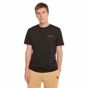 Timberland Ανδρικό T-Shirt Small Linear Logo TB0A5QQT0011 Μαύρο