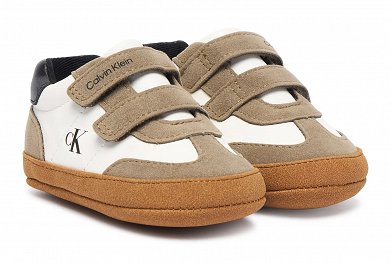 Calvin Klein Παπούτσια Αγκαλιάς V0B9-83438-1976 Λευκό/Τάουπε