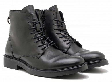 Replay Ανδρικό Δερμάτινο Μποτάκι Miles Boot RC1C0001L 0003 Μαύρο