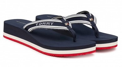 Tommy Hilfiger Γυναικείες Σαγιονάρες FW0FW09195 0GY Μπλε